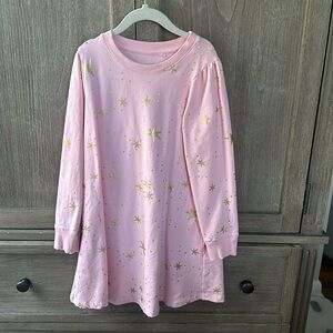 Star Xmas Pink dress with pockets Hanna Anderson